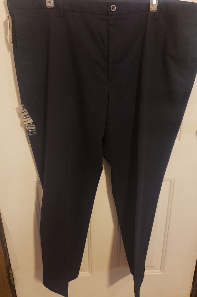 Dockers Signature Blue Khaki Big & Tall Classic Stretch Fit 48x32